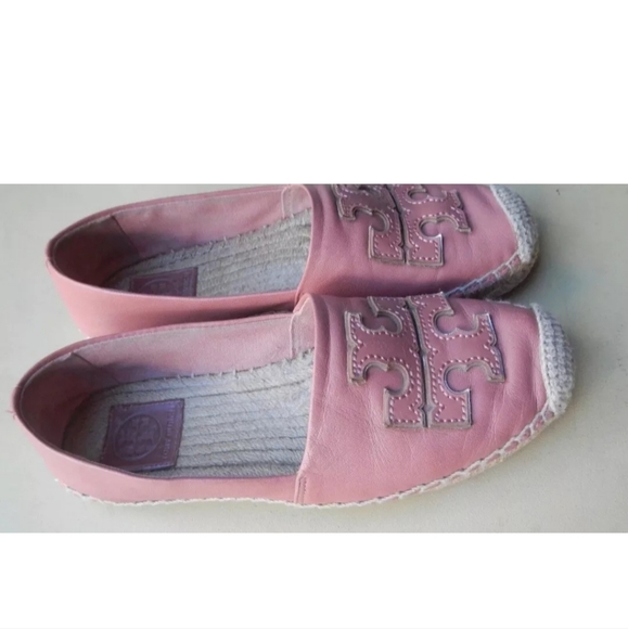 Tory Burch Ines Leather Espadrilles Flats Size 7 Retail $228 - Picture 6 of 7